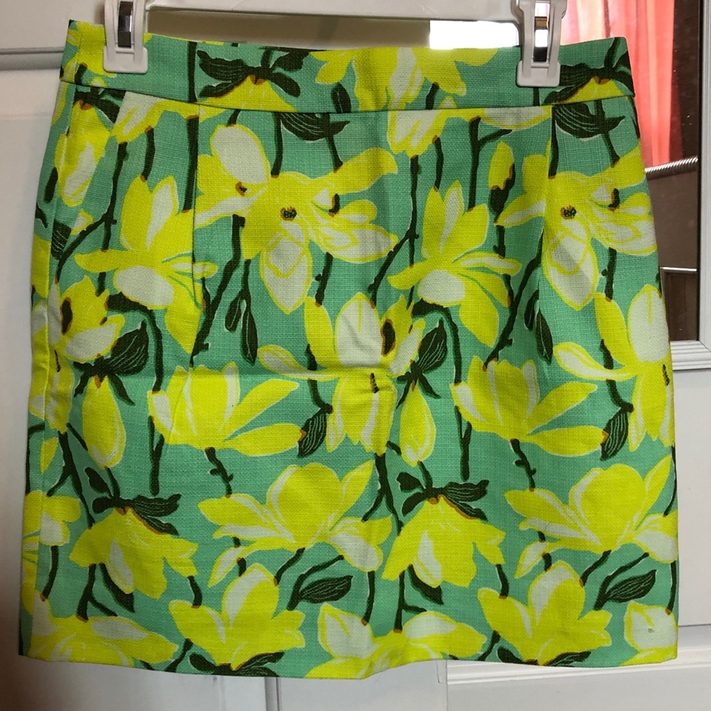 J. Crew floral skirt size 4